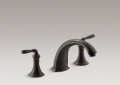 Kohler T398-4-2BZ Deck- or Rim-Mount High-Flow Bath Faucet Trim, 9" Spout and Lever Handles