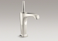 Kohler 16231-4-SN Tall Single-Control Lavatory Faucet, 6-3/8" Spout and Lever Handle