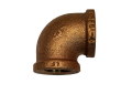 Jones Stephens™ B74004LF Lead Free Pipe Elbow, 1/2 in Nominal, Thread End Style, Bronze