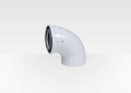 Centrotherm Eco Systems InnoFlue® ICEL4687 Concentric Elbow, 87 deg, Aluminum/Polypropylene, Domestic