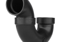 Charlotte ABS 00706X 0800 DWV P-Trap With Solvent Weld Joint, 2 in, Hub Inlet x Hub Outlet, Black, ABS, Domestic