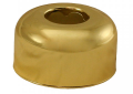 Jones Stephens™ E82150 Tubular Box Pattern Escutcheon, Steel, Polished Brass