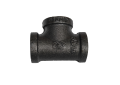 1/2 Inch Black Malleable Iron Tee