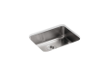 Kohler® 3332-NA Undertone® Kitchen Sink, Rectangular Shape, 21-1/4 in L x 15-3/4 in W Bowl x 7-1/2 in D Bowl, 23 in L x 17-1/2 in W x 7-5/8 in H, Undermount Mounting, Stainless Steel