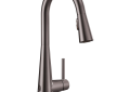 Moen® 7864EWBLS Sleek™ MotionSense Wave™ Pulldown Electronic Kitchen Faucet, 1.5 gpm Flow Rate, Black/Stainless Steel, 1 Handles, 1 Faucet Holes, Domestic, Commercial