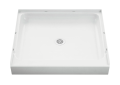 Sterling® 72101100-0 Ensemble® Shower Receptor, White, Center Drain, 36-1/4 in L x 34 in W x 5-1/2 in D