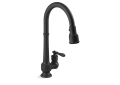 Kohler® 99260-BL 99260 Artifacts® Pull Down Kitchen Sink Faucet, 1.5 gpm Flow Rate, Matte Black, 1 Handles, 1 Faucet Holes