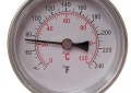 Jones Stephens™ J40703 Dial Thermometer, 1/2 in Dial, MNPT Connection, 40 to 240 deg F