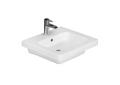 Barclay 4-1068WH 4-106X Resort 500 Basin, Rectangle Shape, 8 in Faucet Hole Spacing, 19-3/4 in W x 18-1/8 in D x 6-1/4 in H, Wall Mounting, Vitreous China, White, Import
