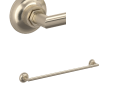 Rohl® MBG1/24STN Graceline Transitional Towel Bar, 24 in L Bar, Brass