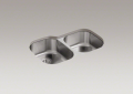 Kohler 3354-NA Large/Medium Undercounter Kitchen Sink