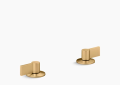 Kohler K-77974-4-2MB Components Bathroom Sink Handles with Lever Design - Vibrant Brushed Moderne Brass