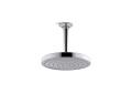 Kohler® 76464-Y-CP 76464-Y Awaken® Single-Function Rain Showerhead, 2.5 gpm Flow Rate, Ceiling/Wall Mount, 7-7/8 in Dia x 2 in D Head
