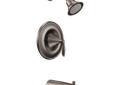 Moen® T2133ORB Tub and Shower Trim, 2.5 gpm Shower, Oil Rubbed Bronze