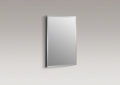 Kohler® CB-CLR1620FS Single Door Medicine Cabinet, 5 in OAL x 16 in OAW x 20 in OAH, Anodized Aluminum