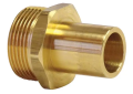 Uponor A4133210 Manifold Adapter, R32 x 1 in, Compression, 125 psi, Brass