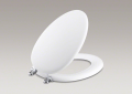 Kohler® 4701-CP-0 Kathryn® Toilet Seat With Hinges, Elongated Bowl, Closed Front, Wood, White