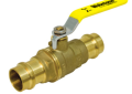 Nibco H-81703W Webstone Lead Free Brass 3/4 inch Press x 3/4 inch Press Full Port Ball Valve