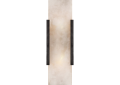 Visual Comfort KW2013BZ-ALB Kelly Wearstler Melange LED 4 inch Bronze Sconce Wall Light, Large, Elongated, Alabaster Shade