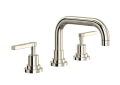 ROHL A2218LMPN-2 Lombardia U-Spout Widespread Bathroom Faucet - Polished Nickel