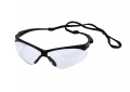 Jones Stephens™ G30011 Nemesis® Safety Glasses, Clear Lens, Wrap Around Frame, Black, ANSI Z87.1+