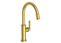 Newport Brass 3190-5113-04 Pull-down Kitchen Faucet - Satin Brass