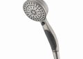 DELTA® 59424-SS-PK ActivTouch® Hand Shower, 3-5/8 in Dia 9 Shower Head, 2.5 gpm Flow Rate, 60 to 82 in L Hose, 1/2 in Connection, Stainless Steel, Import