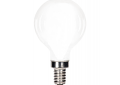 SATCO® S12101 Dimmable LED Lamp, 5.5 W, 60 W Incandescent Equivalent, E12 Lamp, G16 Globe Shape, 500 Lumens
