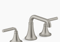 KOH K27416-4-BN Tone(TM) Widespread Bathroom Sink Faucet, 1.2 GPM - Vibrant Brushed Nickel