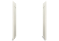 Sterling® 72185106-96 Shower End Wall Set With Age-in-Place Backerboards, Ensemble®, 72-1/4 in L x 27-11/16 in W x 2 in H, Solid Vikrell®